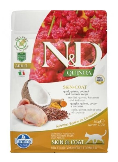 N&D Cat Quinoa Skin&coat Fürj