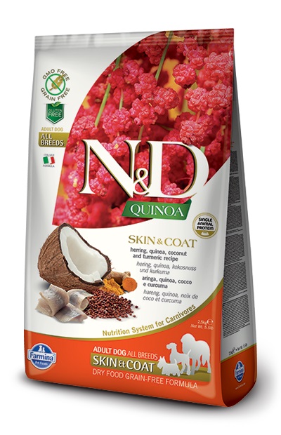 N&D Dog Quinoa Skin&coat Hering