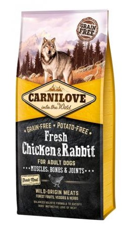 Carnilove Fresh Adult Dog Csirke & Nyúl Muscles, Bones & Joints